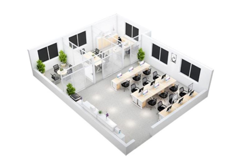Wholesale Hospital Furniture Commercial Computer Desk Workstation Contract Office Furniture
