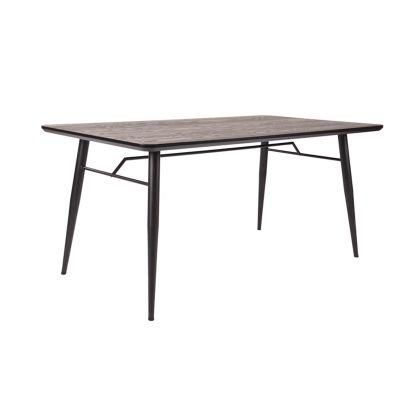 High Quality Modern Wholesale MDF Top Brown Banquet Rectangle Dining Table