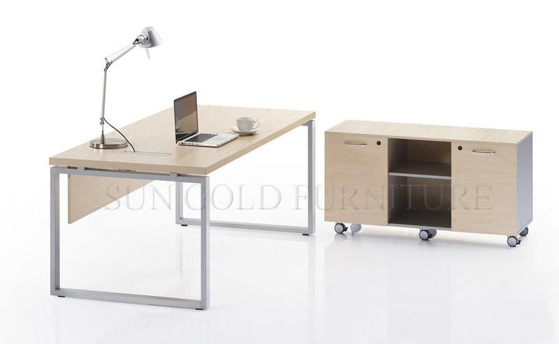 (SZ-ODL318) New Design Metal Foot Cleverish CEO Office Desk Simple Computer Desk