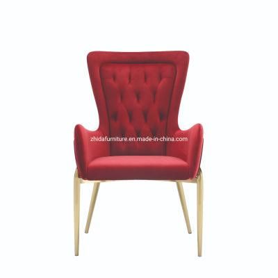 Hotel Restaurant Furniture Modern Italian Design Velvet Fabric Dining Chair