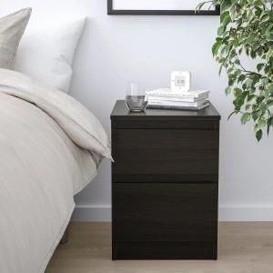 Modern Nightstand Bedside Night Table with 2 Drawers