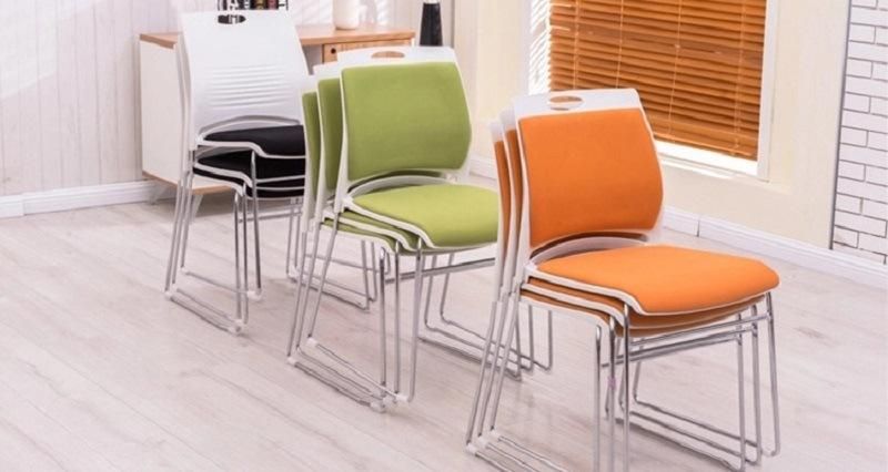 Modern Plastic Stacking Office Training Room Chair Conference Visitor Chairs Without Wheels
