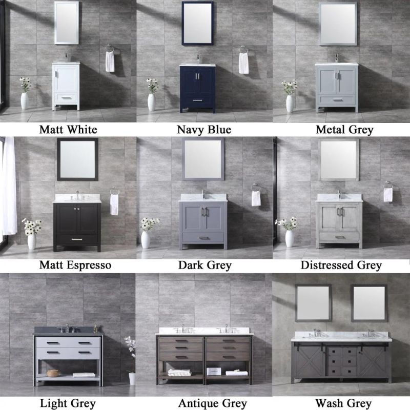 Elegant Modern Small Size White Bathroom Furniture