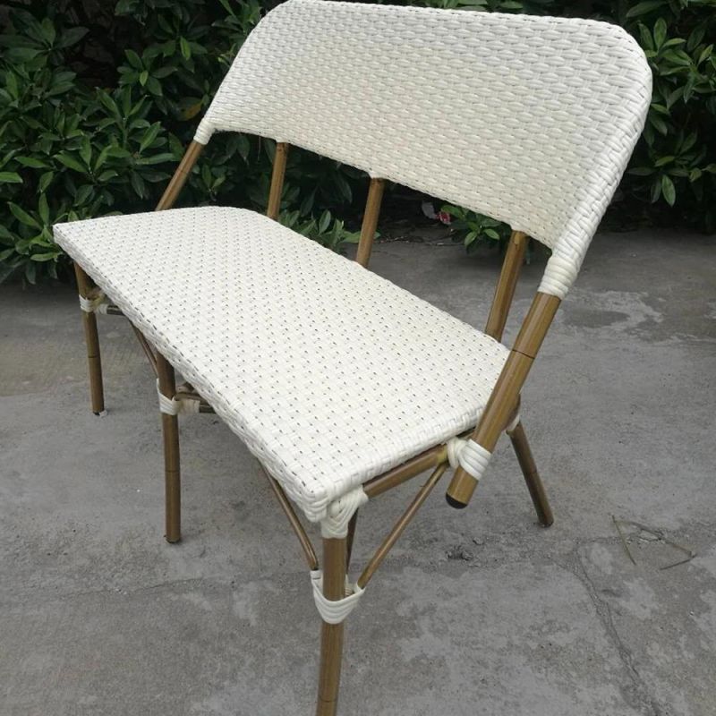 Bistro Furniture Cafe Rattan Dining Modern Restaurant Garden Outdoor Chairs with Armrests