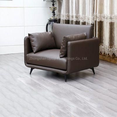 (SP-SF219A) Modern Leather 1 Seating Cafe Furniture Sets Living Room Sofa