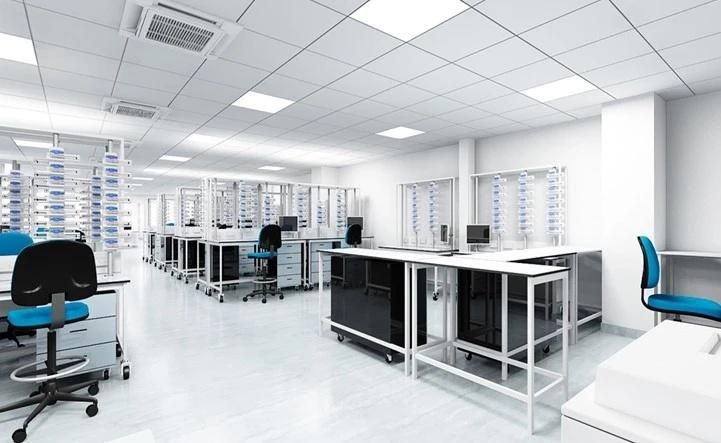 Hospital Wood and Steel Lab Furniture with Power Supply, Bio Wood and Steel All Steel Lab Bench/