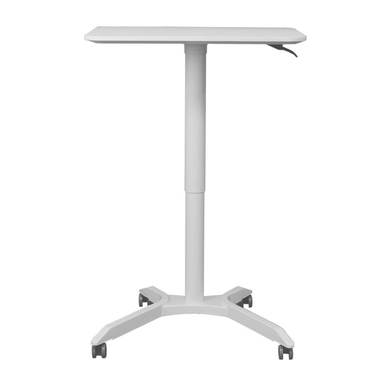 Office Furniture Ergonomics Gas Lift Movable Standing Height Adjustable Office Laptop Desk Table