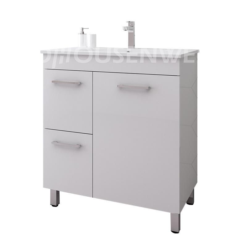 Knock Down Paint Washbasin Cabinet Plastic Home Bathroom Room Furniture