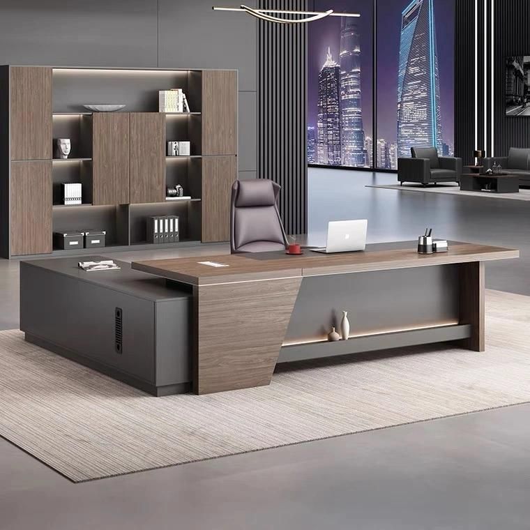 Luxury High End L Shape Boss Office Desk (SZ-OD717)