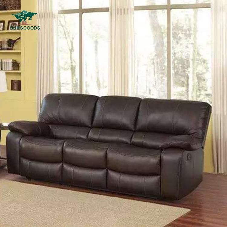 Luxury Classic European Design China Modern Style Sofa Leather Recliner Sofa