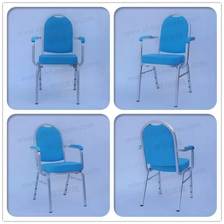 Alumunim Hotel Banquet Wedding Chair with Armrest Yc-L240