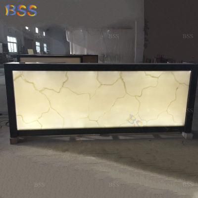 Onyx Bar Counter Translucent Stone Backlit Light Onyx Bar Counter