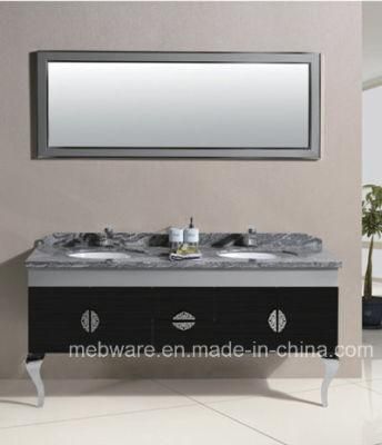 Double Basins Stainless Steel Bathroom Cabinet