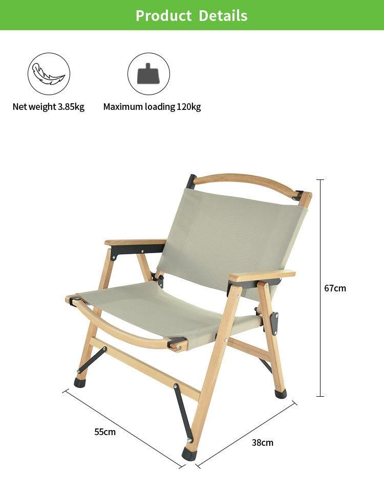 Popular Wood Folding Beach Chair/Chair for Picnic Fishing
