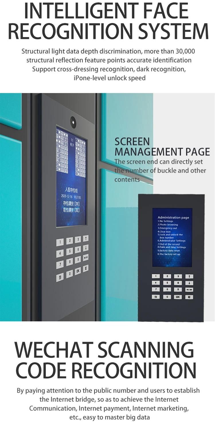 Modern 48 Doors Electronic Metal Cell Phone Charging Station Steel Lockers