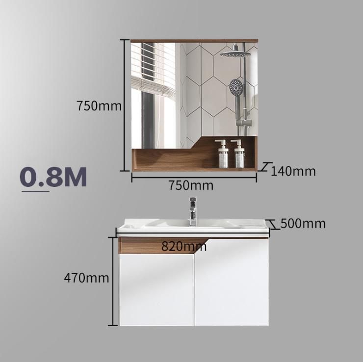 Top Seller China Manufacturer Wash Basin Solid Wood Bathroom Cabinet with Mirror
