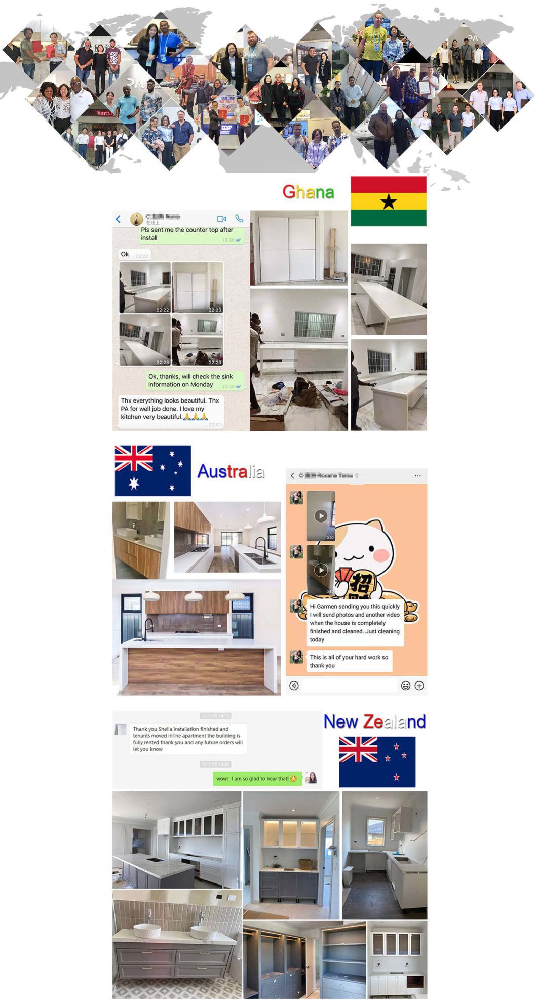 PA Free Customized Flat Panel Design PVC High Gloss White Cheap Modular Modern Kitchen Cabinets