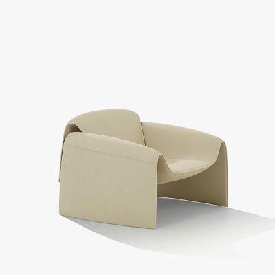 Italian Modern Design Living Room Furniture Leather Single Sofa Chair