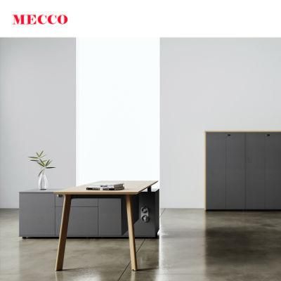 2022 Latest Design Design L Shape Wooden Color Manager Office Furniture Desk From Foshan