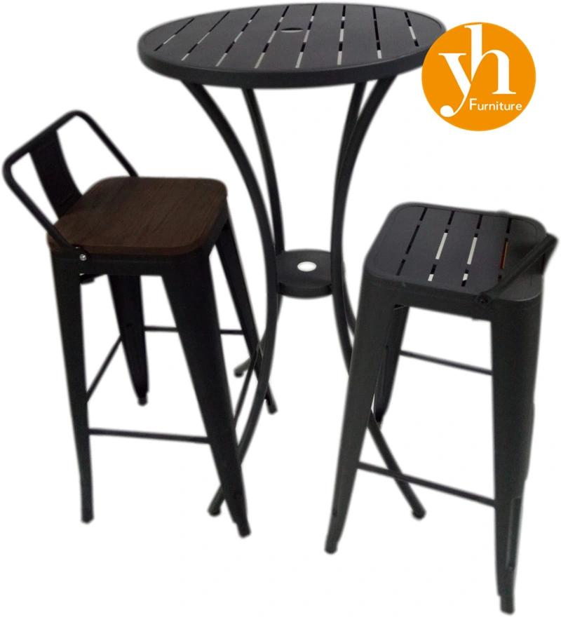 Garden Furniture Contemporary Outdoor Dining Deck Bistro Restaurant Cafe Rope Woven Bar Stools