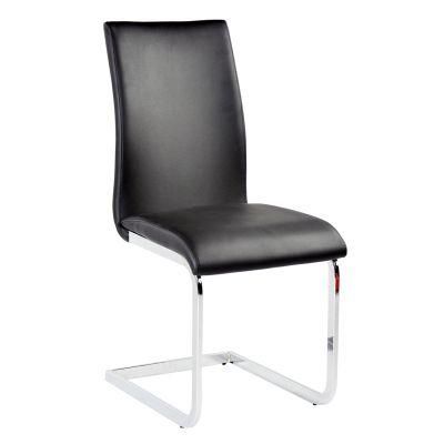 High Back PU Leather Square H Shape Restaurant Dining Room Chair