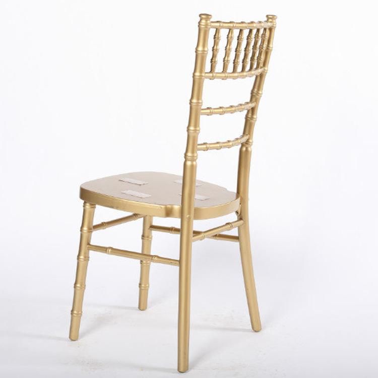 Hotsale Solid Wood Gold Color Chiavari Chair for Rental
