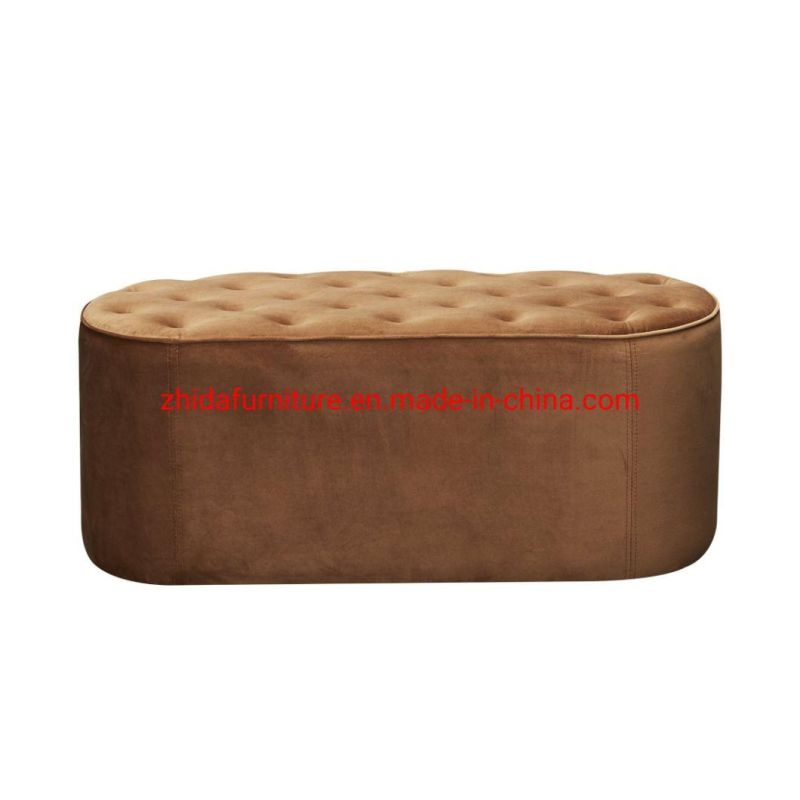 Rectangular Leisure Style Living Room Home Fabric Stool