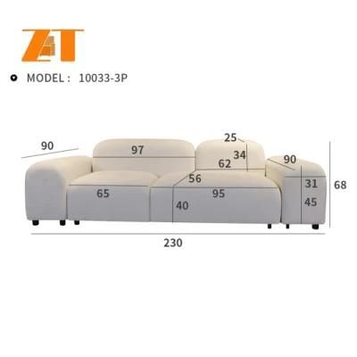 High Quality Modern Style Chinese Home Furniture Living Room Fabric Leather Modular L Shape Sectional Sofa