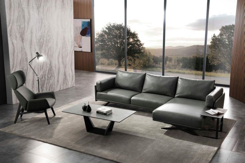 Customized Living Room Sofa Home Furniture Sofa Leather Sofa Corner Sofa GS9041