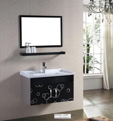 Stainless Steel Bathroom Vanity Cabinet Sanitary Ware Wall Mounted