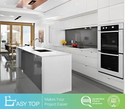 Whole House Cabinets Customization Modern White Grey Lacquer Kitchen Cabinets
