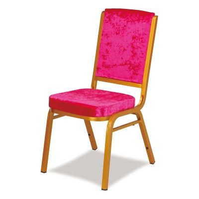 Top Furniture Foshan Factory Metal Shine Painting Banquet Chair