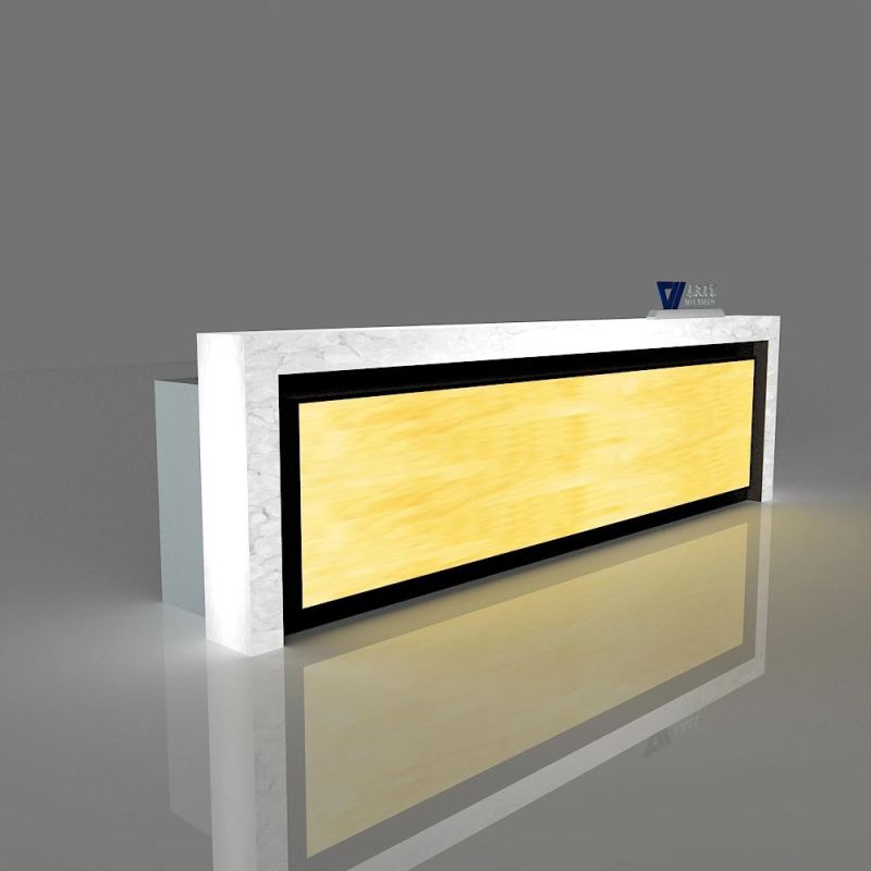Artificial Stone Night Club Furniture LED Lighting Bar Counter