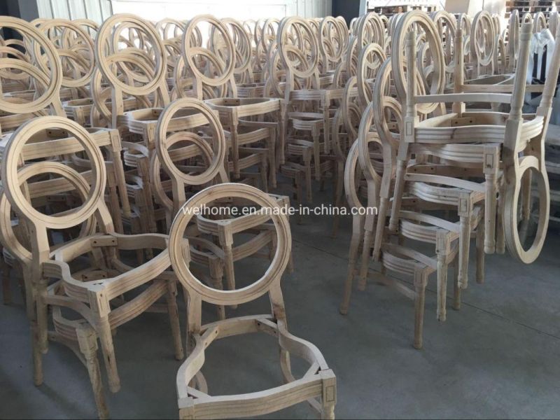 Wooden Stackable Catering Furniture Louis Chair Silla Wedding Chair