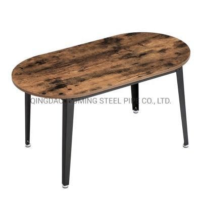 Hot Selling Living Room Modern Classical Ancient Simple Centre Antique Industrial Wood Tea Coffee Table with Metal Leg