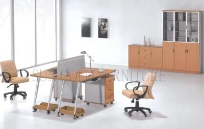 Modern 2 Seat Metal Frame Linear Office Workstation Partition (SZ-WSA021)