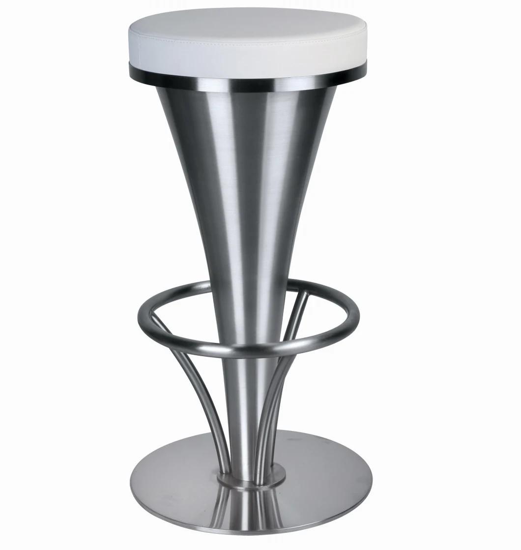 Stainless Steel Round Rotary Counter Chair