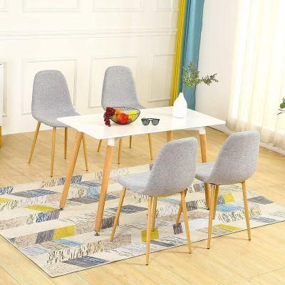 Wholesale Modern Customization Modern MDF Rectangle Dining Room Table and Chair Set