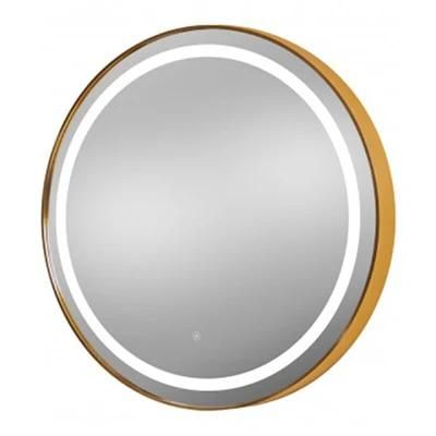 Illuminated Round Framed Mirror Wall Mounted Lighted Bath LED Mirror