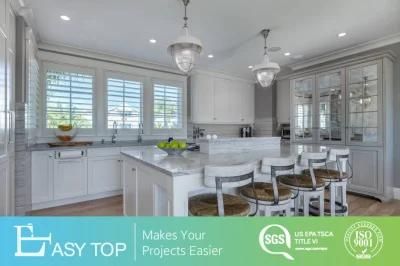 Contemporary PVC Plastic Shaker Door and Kitchen Island