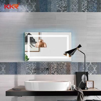 Wall Mounted Frameless Makeup Mirror Waterproof LED Mirror