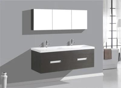 Wall Hung Bath furniture Sets Melamine Bathroom Vanity with Double Basin