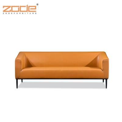 Zode Modern Home/Living Room/Office Furniture Italian Brand Fancy Yellow 3 Leather/Fabric Sofa