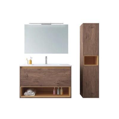 Modern Style Bathroom Furniture with Melamine Finished and LED