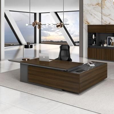 China Wholesale Electric Vehicle Boss Modern Wooden Home Furniture Table Office Desk