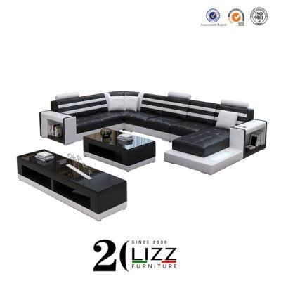 European Modern Leisure Office /Living Room /Home /Hotel L Shape Sectional Genuine Leather Modular Chesterfield Corner Sofa Furniture Set