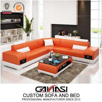 Foshan Modern Luxury Sleeper Sofa with Two Side Drawers