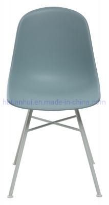 Hot Selling Modern Design Living Room Plastic Chairs Home Furniture Dining Chair with Metal Legs