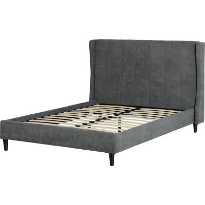 Modern Style Fabric Bed King Queen Size Designer Bed for Bedroom Use