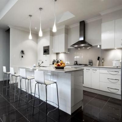 Modern High Gloss White Kitchen Island Cabinet Sets Furniture Australian Apartment House Glossy Kitchen Cabinet Designs